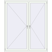 REHAU Euro 60 1700x2010 мм Білий (RAL 9016) з двох сторін