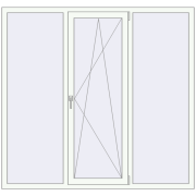 REHAU Euro 60 1800x1700 мм Білий (RAL 9016) з двох сторін