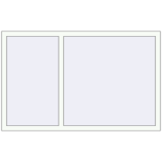 REHAU Euro 60 1600x1000 мм Білий (RAL 9016) з двох сторін REHAU Euro 60 1600x1000 мм Білий (RAL 9016) з двох сторін