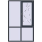 REHAU Euro 70 1240x2000 мм ANTHRACITE_GREY_STRUKTURAL з двох сторін REHAU Euro 70 1240x2000 мм ANTHRACITE_GREY_STRUKTURAL з двох сторін