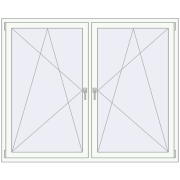 REHAU Euro 60 1770x1470 мм Білий (RAL 9016) з двох сторін