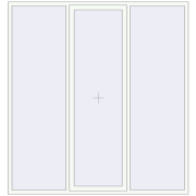 REHAU Euro 60 2250x2400 мм Білий (RAL 9016) з двох сторін
