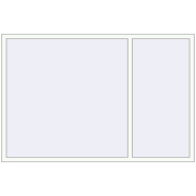 REHAU Euro 60 2100x1400 мм Білий (RAL 9016) з двох сторін