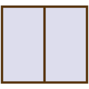 REHAU Euro 60 1900x1700 мм WALNUT з двох сторін