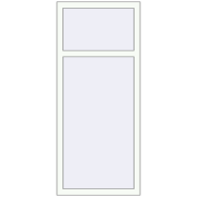 REHAU Euro 70 670x1550 мм Білий (RAL 9016) з двох сторін