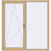Altest Pony 375 1600x1700 мм RAL 1001 Beige з двох сторін