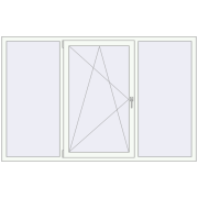 REHAU Euro 70 2100x1350 мм Білий (RAL 9016) з двох сторін