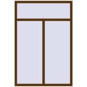 REHAU Euro 60 1220x1800 мм WALNUT з двох сторін REHAU Euro 60 1220x1800 мм WALNUT з двох сторін