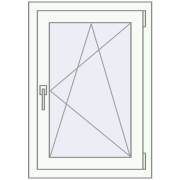 REHAU Euro 60 600x900 мм Білий (RAL 9016) з двох сторін
