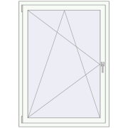 Вікна 1000x1400 мм REHAU Euro 60 Білий (RAL 9016) з двох сторін