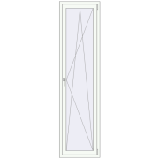 REHAU Euro 70 600x2300 мм Білий (RAL 9016) з двох сторін