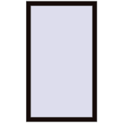 REHAU Brillant-Design 780x1330 мм BLACK_BROWN з двох сторін