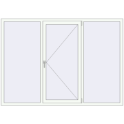 REHAU Euro 60 2100x1500 мм Білий (RAL 9016) з двох сторін