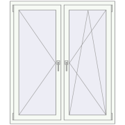 Вікна 1200x1400 мм REHAU Euro 60 Білий (RAL 9016) з двох сторін