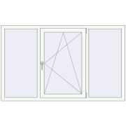 REHAU Brillant-Design 1800x1100 мм Білий (RAL 9016) з двох сторін