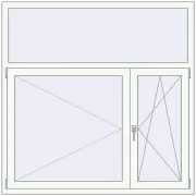 REHAU Euro 70 1500x1500 мм BLACK_ULTI-MATT ззовні