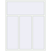 REHAU Brillant-Design 1620x2040 мм Білий (RAL 9016) з двох сторін