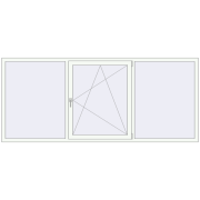 REHAU Euro 60 2730x1170 мм Білий (RAL 9016) з двох сторін