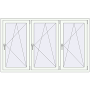 REHAU SYNEGO MD 1800x1100 мм Білий (RAL 9016) з двох сторін REHAU SYNEGO MD 1800x1100 мм Білий (RAL 9016) з двох сторін