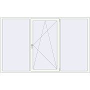 REHAU Euro 70 2495x1569 мм Білий (RAL 9016) з двох сторін