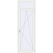 REHAU Euro 70 800x2400 мм Білий (RAL 9016) з двох сторін