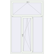 REHAU SYNEGO MD 1500x2400 мм Білий (RAL 9016) з двох сторін REHAU SYNEGO MD 1500x2400 мм Білий (RAL 9016) з двох сторін