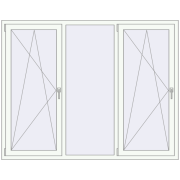 REHAU Brillant-Design 1900x1500 мм Білий (RAL 9016) з двох сторін REHAU Brillant-Design 1900x1500 мм Білий (RAL 9016) з двох сторін