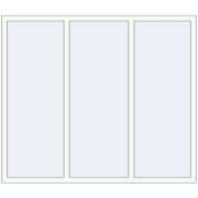 REHAU Euro 70 1800x1550 мм Білий (RAL 9016) з двох сторін