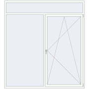 REHAU SYNEGO MD 2200x2400 мм Білий (RAL 9016) з двох сторін