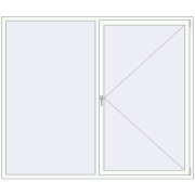 REHAU SYNEGO MD 2240x1900 мм Білий (RAL 9016) з двох сторін REHAU SYNEGO MD 2240x1900 мм Білий (RAL 9016) з двох сторін