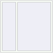 REHAU Brillant-Design 1450x1450 мм Білий (RAL 9016) з двох сторін REHAU Brillant-Design 1450x1450 мм Білий (RAL 9016) з двох сторін