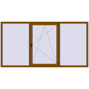 REHAU Euro 60 2700x1400 мм GOLDEN OAK з двох сторін