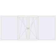 REHAU Brillant-Design 3800x1700 мм Білий (RAL 9016) з двох сторін