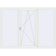 REHAU Euro 60 2200x1600 мм LIGHT_OAK ззовні REHAU Euro 60 2200x1600 мм LIGHT_OAK ззовні