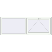 REHAU Euro 70 2000x700 мм Білий (RAL 9016) з двох сторін REHAU Euro 70 2000x700 мм Білий (RAL 9016) з двох сторін