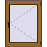 REHAU Brillant-Design 870x1100 мм LIGHT_OAK з двох сторін