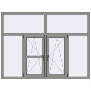 Altest Pony 375 2000x1500 мм RAL 9007 Grey aluminium з двох сторін