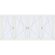REHAU Brillant-Design 3000x1400 мм Білий (RAL 9016) з двох сторін REHAU Brillant-Design 3000x1400 мм Білий (RAL 9016) з двох сторін