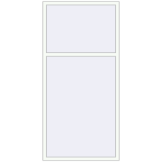 REHAU Euro 60 1100x2300 мм Білий (RAL 9016) з двох сторін REHAU Euro 60 1100x2300 мм Білий (RAL 9016) з двох сторін