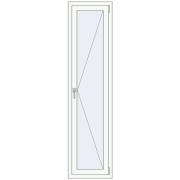 REHAU Euro 70 500x2000 мм Білий (RAL 9016) з двох сторін REHAU Euro 70 500x2000 мм Білий (RAL 9016) з двох сторін