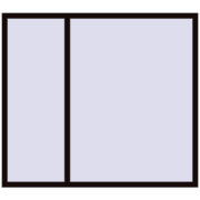 Вікна 1800x1600 мм REHAU SYNEGO MD BLACK_BROWN з двох сторін