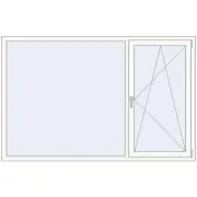 REHAU SYNEGO MD 2080x1340 мм Білий (RAL 9016) з двох сторін