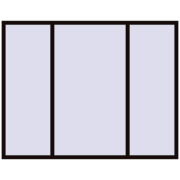 Вікна 2300x1800 мм REHAU Euro 60 BLACK_BROWN з двох сторін