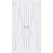Вікна 1120x2050 мм REHAU Euro 70