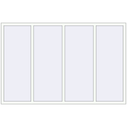 REHAU Euro 60 2300x1500 мм Білий (RAL 9016) з двох сторін