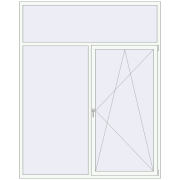 REHAU Euro 70 2000x2500 мм Білий (RAL 9016) з двох сторін