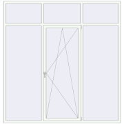 REHAU Brillant-Design 2500x2600 мм Білий (RAL 9016) з двох сторін REHAU Brillant-Design 2500x2600 мм Білий (RAL 9016) з двох сторін