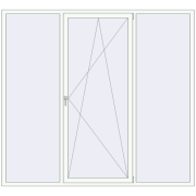 REHAU Brillant-Design 2400x2200 мм Білий (RAL 9016) з двох сторін