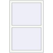 Altest Pony 375 750x1150 мм RAL 9016 Traffic white з двох сторін Altest Pony 375 750x1150 мм RAL 9016 Traffic white з двох сторін