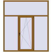 REHAU SYNEGO MD 2000x2250 мм LIGHT_OAK з двох сторін REHAU SYNEGO MD 2000x2250 мм LIGHT_OAK з двох сторін